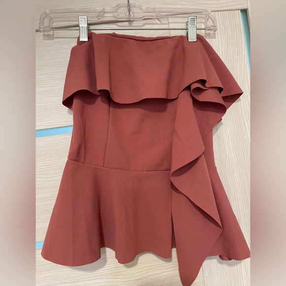 Asymmetric bandeau top off the shoulders - Picture 3 of 5